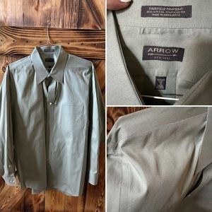 Sage green men’s dress shirt